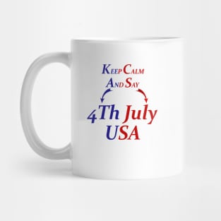 4th july t-shirt USA T-shirt Mug